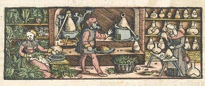 A cartoon of an old doctor's surgery