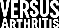 The black and white logo of Versus Arthritis.