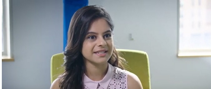 A young female AiT in an interview, from the AiT welcome video