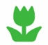 Green flower logo