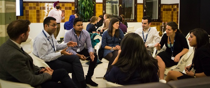 A group of RCGP members sitting in discussion